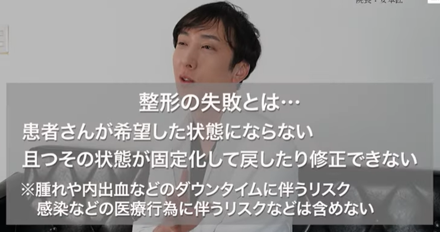 美容整形失敗の定義