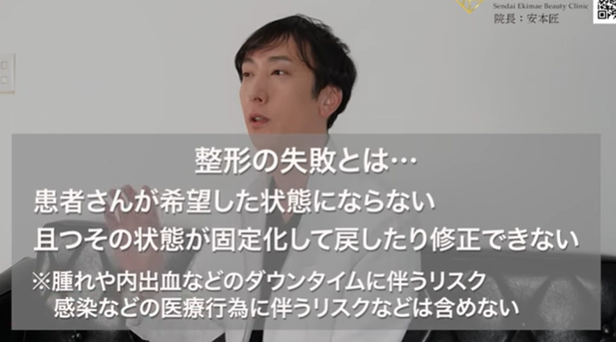 美容整形失敗の定義