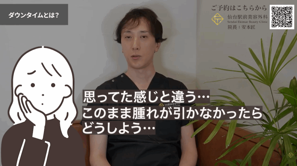 ダウンタイムの腫れ、ほんとうに引くの？