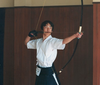 高校総体（弓道大会）にて